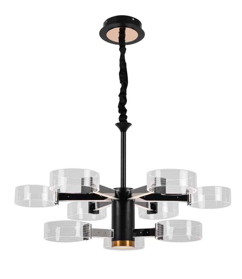 Люстра Sirius N 3705-6+3 BLACK+GD 98W